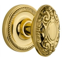 Nostalgic Warehouse Ropvic_Psg_238_Nk Victorian Solid Brass Passage Door Knob Set - Brass
