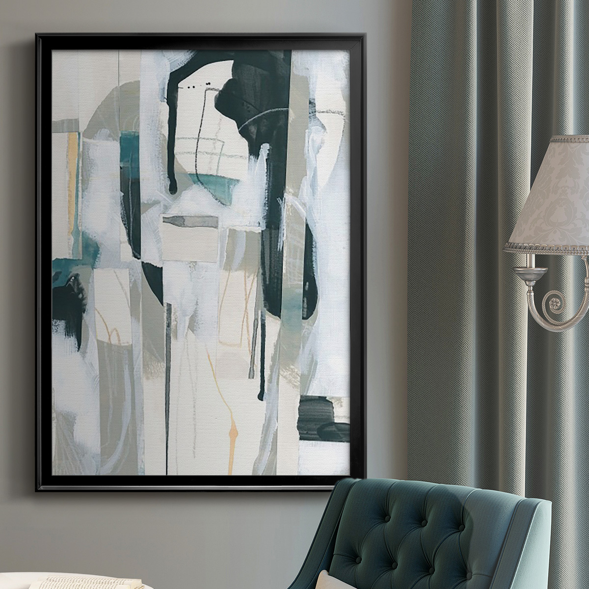 Sea Cavern Strata II Premium Framed Print, in Gold, Black, or Silver - Ready to Hang