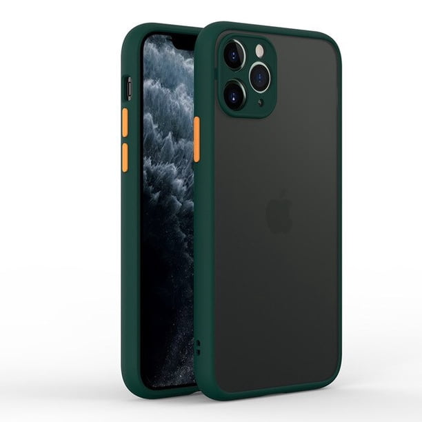 Funda de teléfono mate a prueba de golpes para iphone 13 12 Mini 11 Pro XS Max X XR 7 8 6 Plus SE 2020 funda trasera de protección transparente suave Tan Jianjun unisex