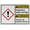 Warning Sign 1, variant on Industrial ANSI GHS Hazardous Material Warning Sign - 8"x12" Weatherproof, UV Resistant for Indoor/Outdoor Workplace (Hazardous waste storage - Bilingual: AlmacÉn de residuos tóxicos)
