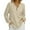 Summer Tops Khaki, variant on Womens Waffle Fall Clothes, Long Sleeve Pullover for Women Spring Fashion Solid Color V Neck Sweatshirts with Buttons