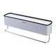 thumbnail image 1 of Estante de baño, organizador de ducha, estante de champú de montaje en pared, sin perforaciones, almacenamiento de cocina, con barra de toalla, 1 of 5