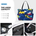 thumbnail image 3 of Gaeub Cartoon Shark Beach Travel Bag, Multi-Pocket Beach Bag, Summer Vacation Bag, Beach Essentials Tote, 3 of 7
