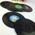 thumbnail image 4 of BRIGHTFUFU 6Pcs Custom Vinyl Coasters Round Shape Anti Slipping Fitting Beer Black PVC Material, 4 of 8