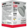 thumbnail image 2 of Satco 6w LED MR16 Expanded Line 2700K 40 Degrees Beam GU5.3 Base 24v - 50w-equiv, 2 of 11