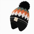 thumbnail image 5 of Beanie Knitted Hat Cute Diamond Pattern School Casual Daily Wear Kids Hat Boys Beanie for 3-8 Years Toddler Kids, 5 of 5