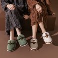 thumbnail image 4 of Zapatillas de algodón de alta calidad para mujeres en otoño e invierno, nuevas parejas de estilo, zapatillas de felpa para hombres de interior simples y de moda para uso doméstico, 4 of 5