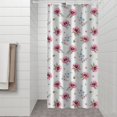 thumbnail image 2 of Pioneer Flower Floral Print Pattern Shower Curtain 36x72in, Bathroom Decorative Shower Curtain Set with 12 Hooks, Waterproof Washable, 2 of 6