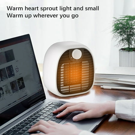 

GAZHEK Space Heater Heater Fan Winter High-efficiency Quick-heat Office Convenient Mini Heater Heater for Bedroom Office and Indoor Use(White 1)