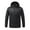 Black, variant on Luxalzxs Fashion Black Long Sleeve Hooded Heated Jacket Four-Control 21-Zones Heating Jacket Winter Warm Coat Outwear