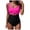Hot Pink, variant on Leey-World Tummy Control Swimsuits for Women Slimming One Piece Bathing Suit Retro Ruched Push Up Vintage Padded Swimwear Onepiece Swimsuit Women(Red,M)