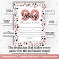 thumbnail image 2 of 90th Birthday Party Invitations – Rose Gold & Silver Confetti Design, Fill-In Cards with Envelopes, 5x7 Size, Set of 20, 2 of 9