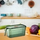 thumbnail image 1 of Caja de almacenamiento transparente para refrigerador con asa | Contenedor hermético para verduras y carne | Organizador apilable de plástico sin BPA | Organizador de cocina para mantener la frescura, 1 of 4