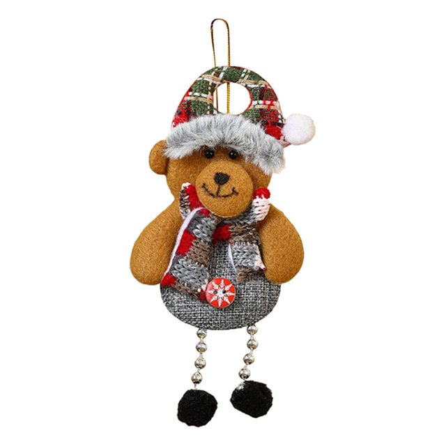 Decoración Navideña Pequeño Adorno Colgante Accesorio Para Árbol De Navidad Tejido Pequeña Decoración Colgante Ciervo Oso Viejo Hombre De Nieve Adorno Colgante