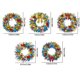 thumbnail image 4 of 5D DIY Art Decoraciones Colgantes Kit Adornos 5/6 Piezas Acrílico Forma Especial Tema Navideño Del, 4 of 9