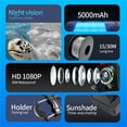 thumbnail image 6 of 4.3 inch Display Endoscope Camera Waterproof Underwater Night Vision Fish Finder HD 1080P Inspection Borescope Camera 15m/30m ,Essential Tool for Anglers, 6 of 7
