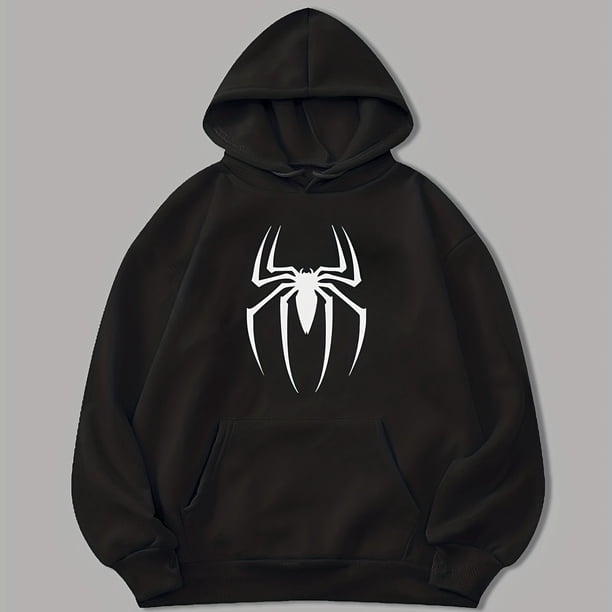 Sudaderas Con Capucha Para Hombre, Sudadera Con Capucha Con Gráfico De Araña, Sudadera Con Capucha Informal Para Hombre Con Bolsillo De Canguro Para Primavera Otoño, Como Regalo