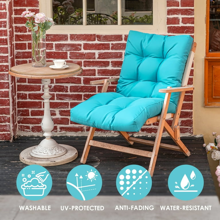 YEERSWAG 4pcs inch Outdoor Seat/Back Chair Cushion,Non