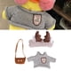 thumbnail image 3 of Ropa de Juguete de Peluche de Pato, Ropa de Animales de Peluche de Pato de Dibujos Animados A Juego, Juego de 3 piezas para niñas, Accesorio de Tiempo para e hijos, 3 of 7