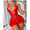 Red, variant on One Piece Lace Floral Teddy Lingerie