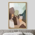 thumbnail image 3 of IDEA4WALL Framed Canvas Print Multicolor Palette Brown Green Watercolors Abstract Wall Art Modern Artwork Decor Bohemian Colorful Relax/Zen for Living Room, Bedroom - Natural 24"x36", 3 of 5