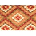 thumbnail image 1 of Ahgly Company Indoor Rectangle Southwestern Orange Country Area Rugs, 7' x 9', 1 of 1