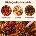 thumbnail image 4 of Autumn Pearl Painting Kit, 3D Pearl Diamond Painting Kit, DIY Pearl Art Craft for Adults, Thanksgiving Harvest Home Wall Decor, Handmade Seasonal Gift，Autumn Birdhouse Decor, 4 of 7