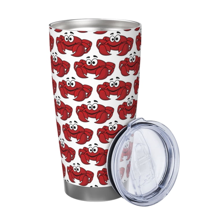 Bingfone Cute Red Crab for 20 Oz Stainless Steel Travel Mug Double Wall  Water Coffee Cup for Home,Office, Outdoor Works Great for Ice Drinks and  Hot Beverage-Without Straw - Walmart.com