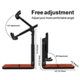 thumbnail image 3 of WIRESTER Black Foldable Phone Stand for Desk, Adjustable Portable Cell Phone Holder for iPhone 17, 16, 15, 14 and Android Smartphones - Basketball, 3 of 6