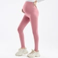 thumbnail image 6 of Zylanna Yoga Maternity Leggings 2PC, Pants Highly&nbsp;Elastic Daily Wear Soft Pregnancy Casual Pants Rose Gold, 6 of 6