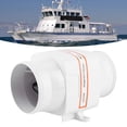 thumbnail image 3 of Bilge Air Blower, 4in 270CFM Bilge Air Blower In-Line Marine DC Electric Fan Boat Accessory 12V White For InLine Blower Bilge Air Blower Electric Blower Bilge 270 CFM Bilge Blower, 3 of 8