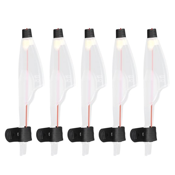 5-Pack Telescopic Fishing Rod Tip Caps, Plastic Pole Top Protectors for Sea Fishing, Type 3#