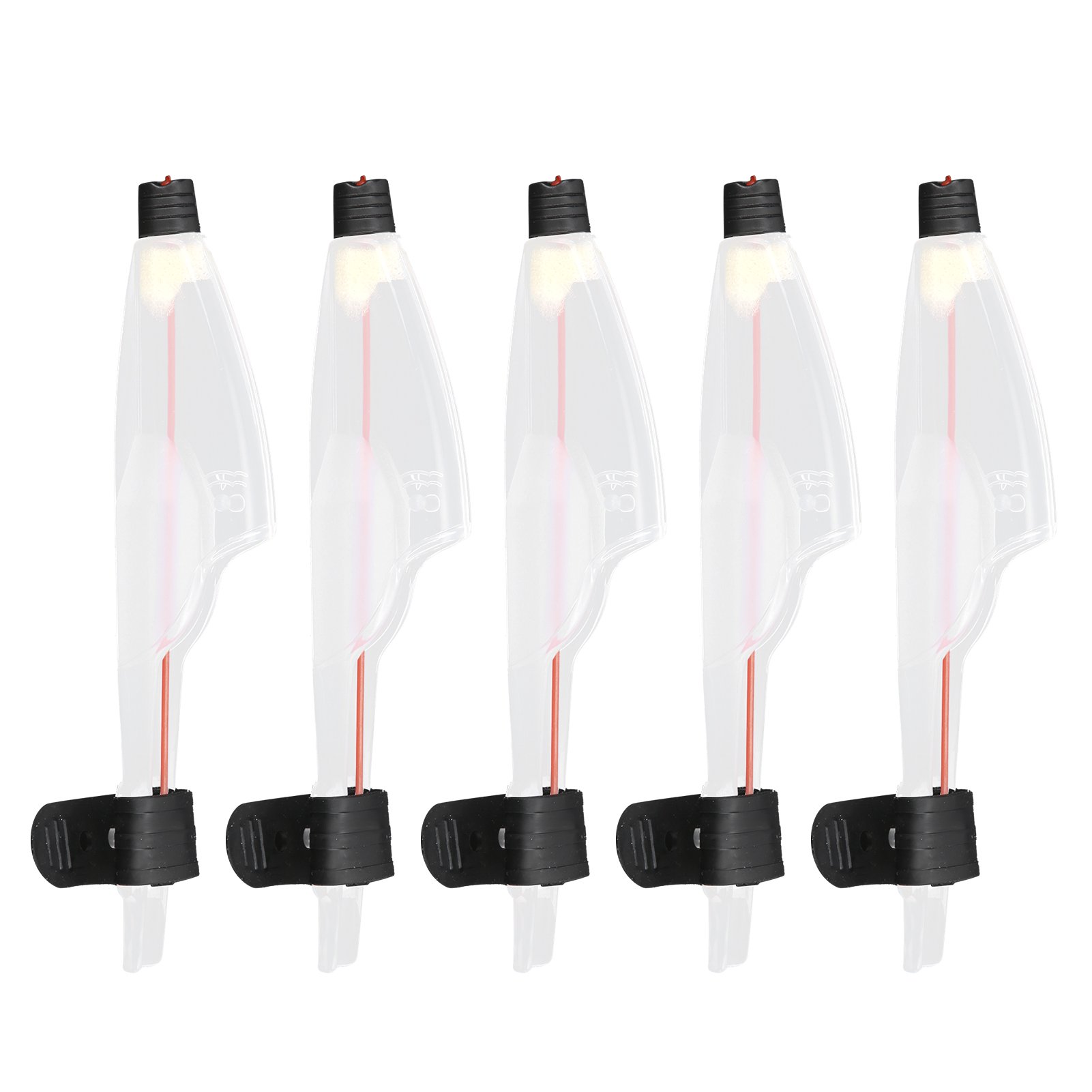 Orvunela 5 Pack Plastic Telescopic Fishing Rod Tip Cap Cover Pole Top Protector Case Type 3