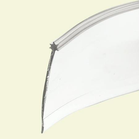 Prime-Line 194237, 37 in. Clear Vinyl Door Bottom & Sweep with Star Shaped Insert
