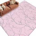 thumbnail image 6 of Pink Branches Area Rug 8x10 Washable Rug Non Slip Vintage Art Farmhouse Large Area Rug Soft Stainresistant Indoor Floor Carpet for Living Room Bedroom Home Office Dining Room Nursery, 6 of 8