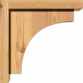 thumbnail image 3 of 5 1/2"W x 10"D x 10"H Huntington Smooth Corbel w/Backplate, Western Red Cedar, 3 of 9