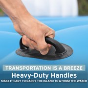 Open Box Bestway CoolerZ Tropical Breeze 6 Person Inflatable Party Island Float