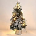 thumbnail image 3 of Deyaah 40cm Mini Christmas Tree with Lights, Desktop Christmas Tree, Battery Powered Tabletop Christmas Tree for Christmas Holiday Table Decor (Gold), 3 of 5