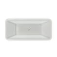 thumbnail image 7 of Dreamline BT17X3267C30 Crest 67" Free Standing Acrylic Soaking Tub - White / Brushed Brass, 7 of 7