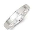 thumbnail image 2 of Chisel QWFB040-12 4 mm Sterling Silver Flat Band, Size 12, 2 of 5