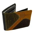 thumbnail image 2 of New Cusco Machu Picchu Peru Souvenir Men's Embossed Leather Bifold Wallet, 2 of 5