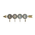 thumbnail image 1 of Jeco HD-WO004-A Decorative Arrow with Love Sign, 1 of 1