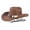 Coffee, variant on Western Cowboy Hat Classic Fashion Jazz Hat for Men Women Sun Protection