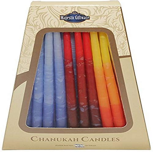 Majestic Giftware SCCP15 Safed Handcrafted Hanukkah Candles, 6Inch