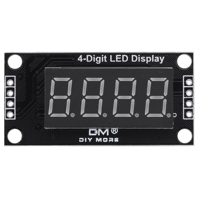 Módulo de pantalla LED TM1637 Módulo de reloj de 4 dígitos Módulo LED digital (amarillo)