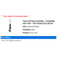 thumbnail image 2 of Front Left Strut Assembly - Compatible with 1993 - 1997 Honda Civic del Sol 1994 1995 1996, 2 of 2