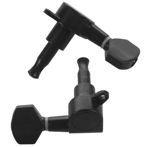 Guitar Sealed Tuning Pegs For Acoustic Guitar Parts( Black 3R3L)