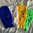 thumbnail image 2 of TELOLY Ski Mask,Fine Embroidery Ski Mask for Men,Thickened Inside Full Face Mask,Fluorescent Yellow, 2 of 2