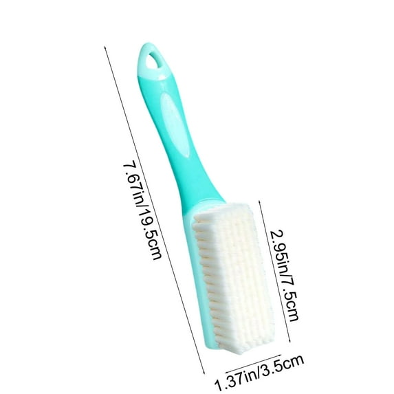 Stiff Bristle Brush for Cleaning Long-Handled Soft-Bristled Multi-Purpose 19.5x3.5cm Hard Bristle Cleaning Brush for Bathroom Tiles and Floors