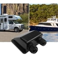 thumbnail image 5 of Soporte de carcasa de prensaestopas de entrada de cable solar para RV, barcos, caravanas, prensaestopas de entrada de cable doble solar ABS resistente a la intemperie marina, 5 of 5
